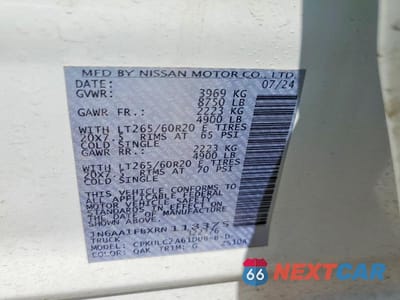 Zdjęcie 12 z 12 samochodu: 2024 NISSAN TITAN XD SV VIN:1N6AA1FBXRN118375 - miniatura