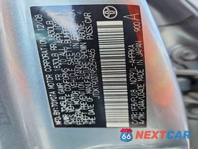 Zdjęcie 12 z 12 samochodu: 2009 TOYOTA YARIS BASE VIN:JTDKT903195259465 - miniatura