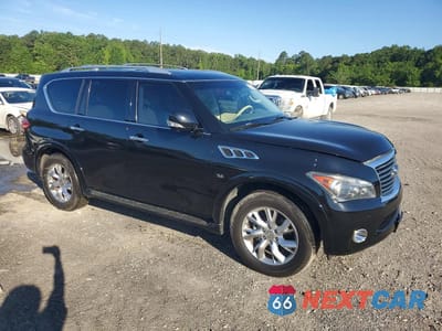 Czwarte zdjęcie samochodu z boku: 2014 INFINITI QX80 BASE VIN:JN8AZ2NF3E9551601 - miniatura