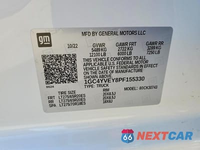 Zdjęcie 12 z 12 samochodu: 2023 CHEVROLET SILVERADO K3500 HIGH COUNTRY VIN:1GC4YVEY8PF155330 - miniatura