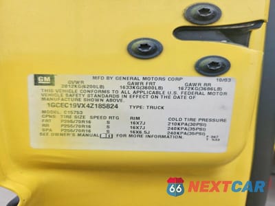 Zdjęcie 13 z 13 samochodu: 2004 CHEVROLET SILVERADO C1500 VIN:1GCEC19VX4Z185824 - miniatura