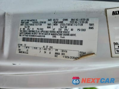 Zdjęcie 13 z 13 samochodu: 2013 FORD ECONOLINE E150 VAN VIN:1FTNE1EW8DDA65316 - miniatura