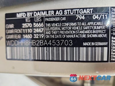 Zdjęcie 13 z 13 samochodu: 2011 MERCEDES-BENZ E 350 4MATIC WAGON VIN:WDDHH8HB2BA453703 - miniatura