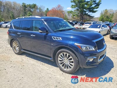 Czwarte zdjęcie samochodu z boku: 2015 INFINITI QX80 BASE VIN:JN8AZ2NEXF9087750 - miniatura