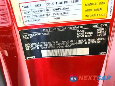 Zdjęcie 12 z 12 samochodu: 2011 VOLVO C70 T5 VIN:YV1672MC6BJ108085 - miniatura