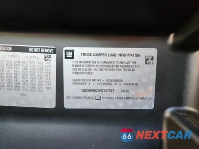 Zdjęcie 12 z 12 samochodu: 2017 CHEVROLET SILVERADO K1500 LT VIN:1GCVKREC2HZ157527 - miniatura