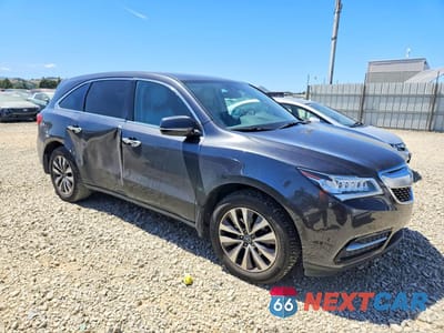 Czwarte zdjęcie samochodu z boku: 2015 ACURA MDX TECHNOLOGY VIN:5FRYD4H64FB003029 - miniatura