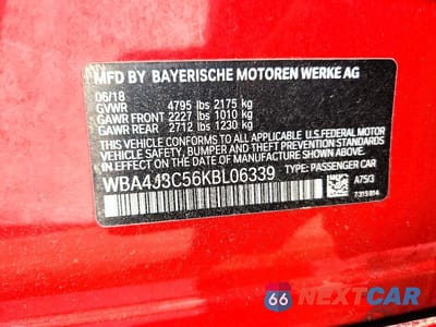 Zdjęcie 12 z 12 samochodu: 2019 BMW 430XI GRAN COUPE VIN:WBA4J3C56KBL06339 - miniatura
