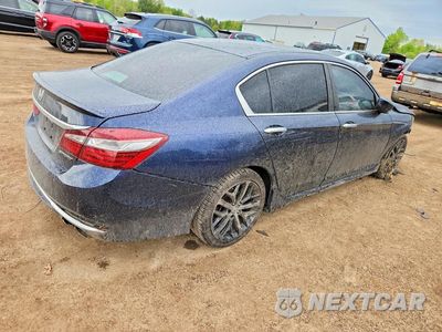 Trzecie zdjęcie samochodu z tyłu: 2017 HONDA ACCORD SPORT VIN:1HGCR2F55HA012198 - miniatura