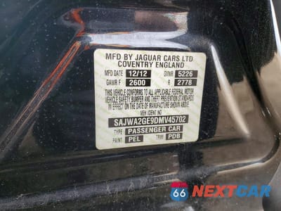 Zdjęcie 12 z 12 samochodu: 2013 JAGUAR XJL SUPERCHARGED VIN:SAJWA2GE9DMV45702 - miniatura