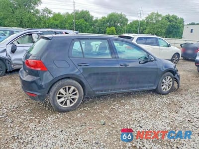 Trzecie zdjęcie samochodu z tyłu: 2017 VOLKSWAGEN GOLF S VIN:3VW217AUXHM030919 - miniatura