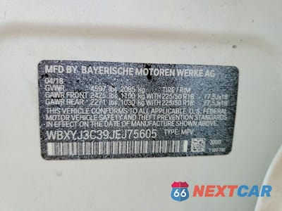 Zdjęcie 12 z 12 samochodu: 2018 BMW X2 SDRIVE28I VIN:WBXYJ3C39JEJ75605 - miniatura