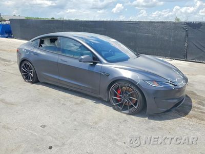 Czwarte zdjęcie samochodu z boku: 2024 TESLA MODEL 3 VIN:5YJ3E1ETXRF854029 - miniatura
