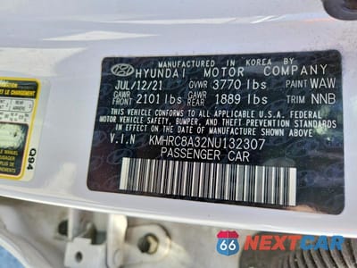 Zdjęcie 13 z 13 samochodu: 2022 HYUNDAI VENUE SEL VIN:KMHRC8A32NU132307 - miniatura