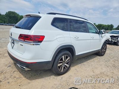 Trzecie zdjęcie samochodu z tyłu: 2021 VOLKSWAGEN ATLAS SE VIN:1V2LP2CA1MC512233 - miniatura