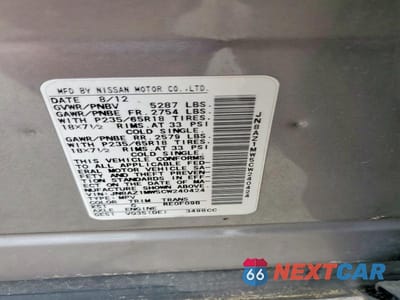 Zdjęcie 12 z 12 samochodu: 2012 NISSAN MURANO S VIN:JN8AZ1MW5CW240424 - miniatura