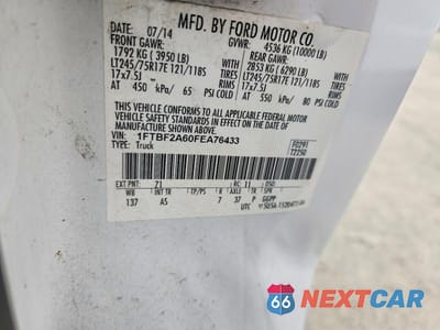 Zdjęcie 12 z 12 samochodu: 2015 FORD F250 SUPER DUTY VIN:1FTBF2A60FEA76433 - miniatura