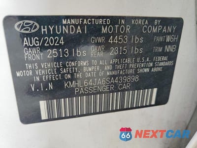 Zdjęcie 12 z 12 samochodu: 2025 HYUNDAI SONATA SEL VIN:KMHL64JA6SA439898 - miniatura