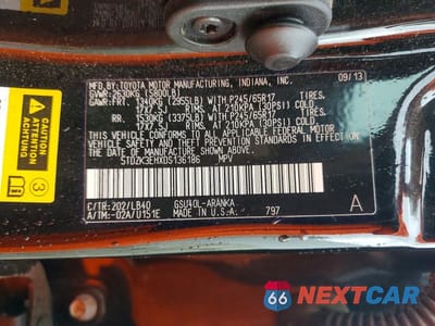 Zdjęcie 14 z 14 samochodu: 2013 TOYOTA HIGHLANDER SE VIN:5TDZK3EHXDS136186 - miniatura