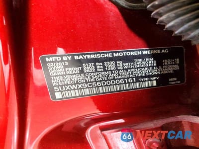 Zdjęcie 13 z 13 samochodu: 2013 BMW X3 XDRIVE28I VIN:5UXWX9C56D0D06161 - miniatura