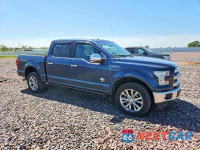 Czwarte zdjęcie samochodu z boku: 2017 FORD F150 SUPERCREW VIN:1FTEW1EGXHFA54849 - miniatura