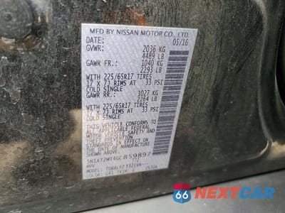 Zdjęcie 13 z 13 samochodu: 2016 NISSAN ROGUE S VIN:5N1AT2MT4GC859897 - miniatura