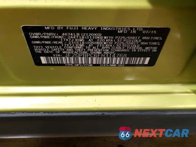 Zdjęcie 13 z 13 samochodu: 2015 SUBARU XV CROSSTREK 2.0I HYBRID TOURING VIN:JF2GPBPC6FH314768 - miniatura