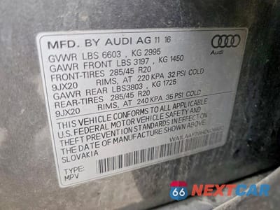 Zdjęcie 13 z 13 samochodu: 2017 AUDI Q7 PREMIUM PLUS VIN:WA1LAAF79HD036482 - miniatura