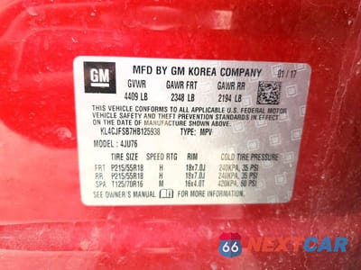 Zdjęcie 13 z 13 samochodu: 2017 BUICK ENCORE PREFERRED II VIN:KL4CJFSB7HB125938 - miniatura