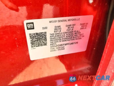 Zdjęcie 12 z 12 samochodu: 2023 CHEVROLET MALIBU RS VIN:1G1ZG5ST5PF140729 - miniatura