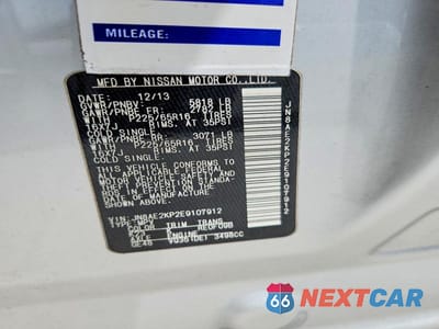 Zdjęcie 14 z 14 samochodu: 2014 NISSAN QUEST 3.5 S VIN:JN8AE2KP2E9107912 - miniatura