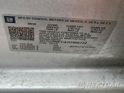 Zdjęcie 25 z 26 samochodu: 2018 GMC SIERRA K1500 SLT VIN:3GTU2NEC4JG566722 - miniatura