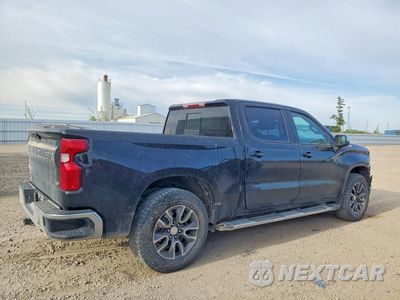 Trzecie zdjęcie samochodu z tyłu: 2022 CHEVROLET SILVERADO LTD K1500 LT VIN:3GCUYDED3NG123422 - miniatura
