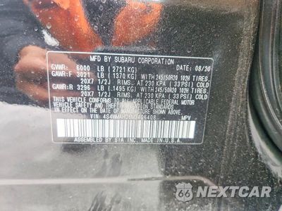Zdjęcie 14 z 14 samochodu: 2021 SUBARU ASCENT PREMIUM VIN:4S4WMAHD6M3406408 - miniatura