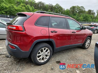 Trzecie zdjęcie samochodu z tyłu: 2016 JEEP CHEROKEE SPORT VIN:1C4PJLAB3GW239692 - miniatura