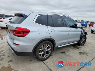 Trzecie zdjęcie samochodu z tyłu: 2021 BMW X3 SDRIVE30I VIN:5UXTY3C06M9G76989 - miniatura