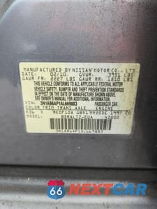Zdjęcie 12 z 12 samochodu: 2010 NISSAN SENTRA 2.0 VIN:3N1AB6AP1AL669883 - miniatura