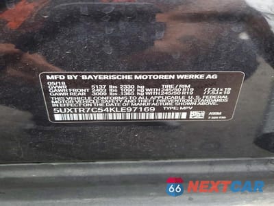 Zdjęcie 14 z 14 samochodu: 2019 BMW X3 SDRIVE30I VIN:5UXTR7C54KLE97169 - miniatura