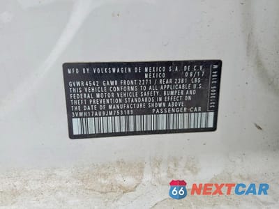 Zdjęcie 12 z 12 samochodu: 2018 VOLKSWAGEN GOLF ALLTRACK S VIN:3VWH17AU9JM753189 - miniatura