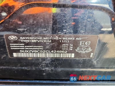 Zdjęcie 13 z 13 samochodu: 2012 BMW X5 XDRIVE50I VIN:5UXZV8C52CL424862 - miniatura