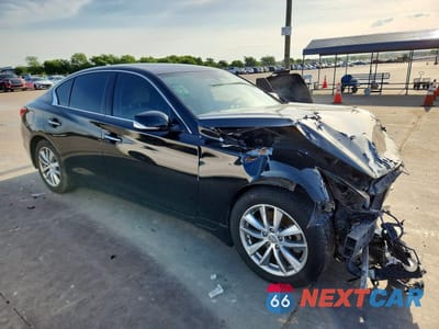 Czwarte zdjęcie samochodu z boku: 2015 INFINITI Q50 PREMIUM VIN:JN1BV7AP3FM355022 - miniatura