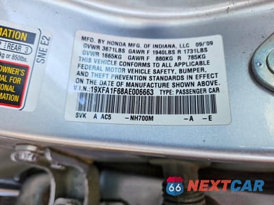 Zdjęcie 12 z 12 samochodu: 2010 HONDA CIVIC LX-S VIN:19XFA1F68AE006663 - miniatura