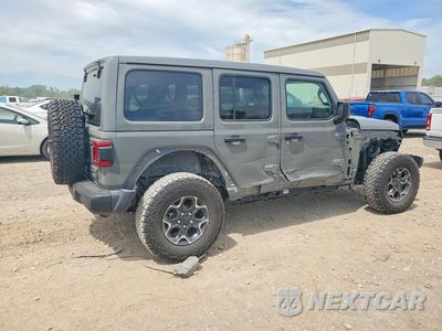 Trzecie zdjęcie samochodu z tyłu: 2021 JEEP WRANGLER UNLIMITED RUBICON 4XE VIN:1C4JJXR67MW858019 - miniatura