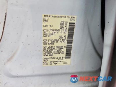 Zdjęcie 12 z 12 samochodu: 2016 NISSAN TITAN XD PLATINUM RESERVE VIN:1N6BA1F2XGN511584 - miniatura