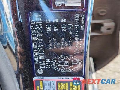 Zdjęcie 12 z 12 samochodu: 2015 KIA RIO LX VIN:KNADM4A32F6455800 - miniatura