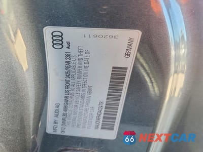Zdjęcie 12 z 12 samochodu: 2013 AUDI A5 PREMIUM VIN:WAUCFAFR4DA024791 - miniatura