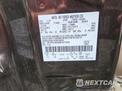 Zdjęcie 12 z 12 samochodu: 2008 FORD F150 VIN:1FTPX14V58FA71239 - miniatura