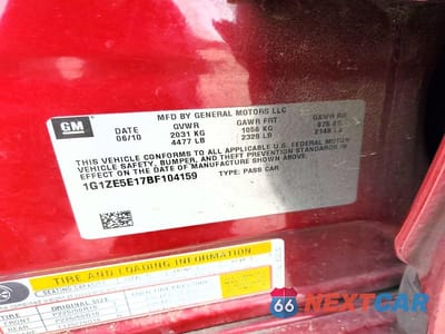 Zdjęcie 12 z 12 samochodu: 2011 CHEVROLET MALIBU LTZ VIN:1G1ZE5E17BF104159 - miniatura