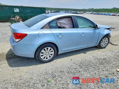 Trzecie zdjęcie samochodu z tyłu: 2011 CHEVROLET CRUZE LT VIN:1G1PF5S92B7159501 - miniatura