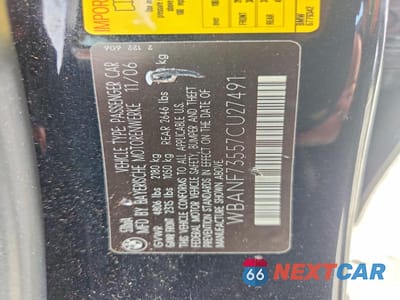Zdjęcie 12 z 12 samochodu: 2007 BMW 530 XI VIN:WBANF73557CU27491 - miniatura